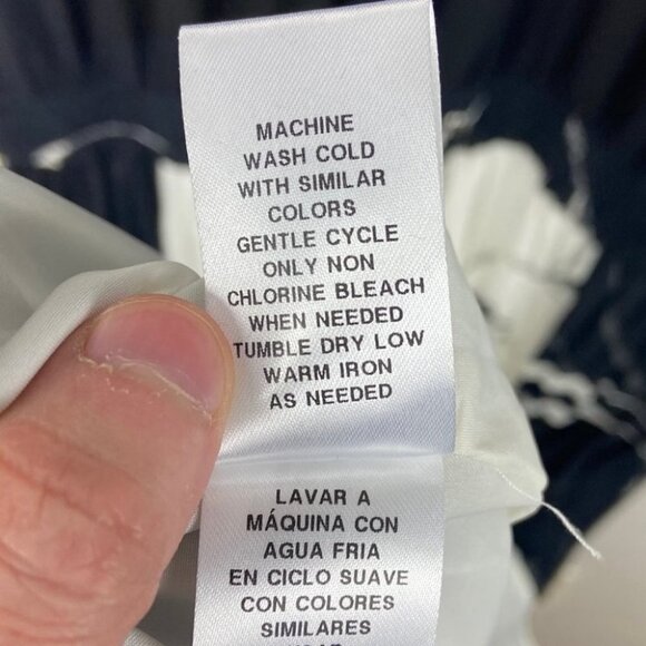 NEW Donna Morgan Black Midi Dress Short Sleeves Size 14 Pleated Skirt Minimalist - Picture 9 of 11